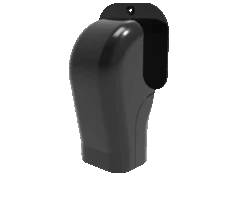 Black Trunking Outlet Cover - TM72