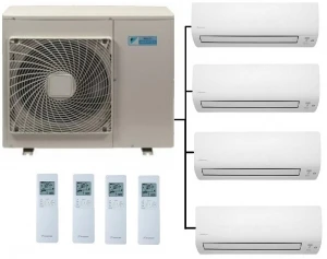 Daikin 4MXM80A Outdoor Unit - 4 Indoor Units 1 Daikin 4MXM80A Outdoor Unit - 4 Indoor Units