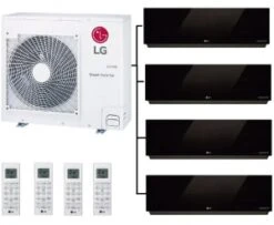 LG MU4R27.U40 Outdoor Unit - 4 Artcool Mirror Wall Units