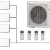 Mitsubishi SCM80ZS-W Outdoor Unit - 4 Indoor Wall Units